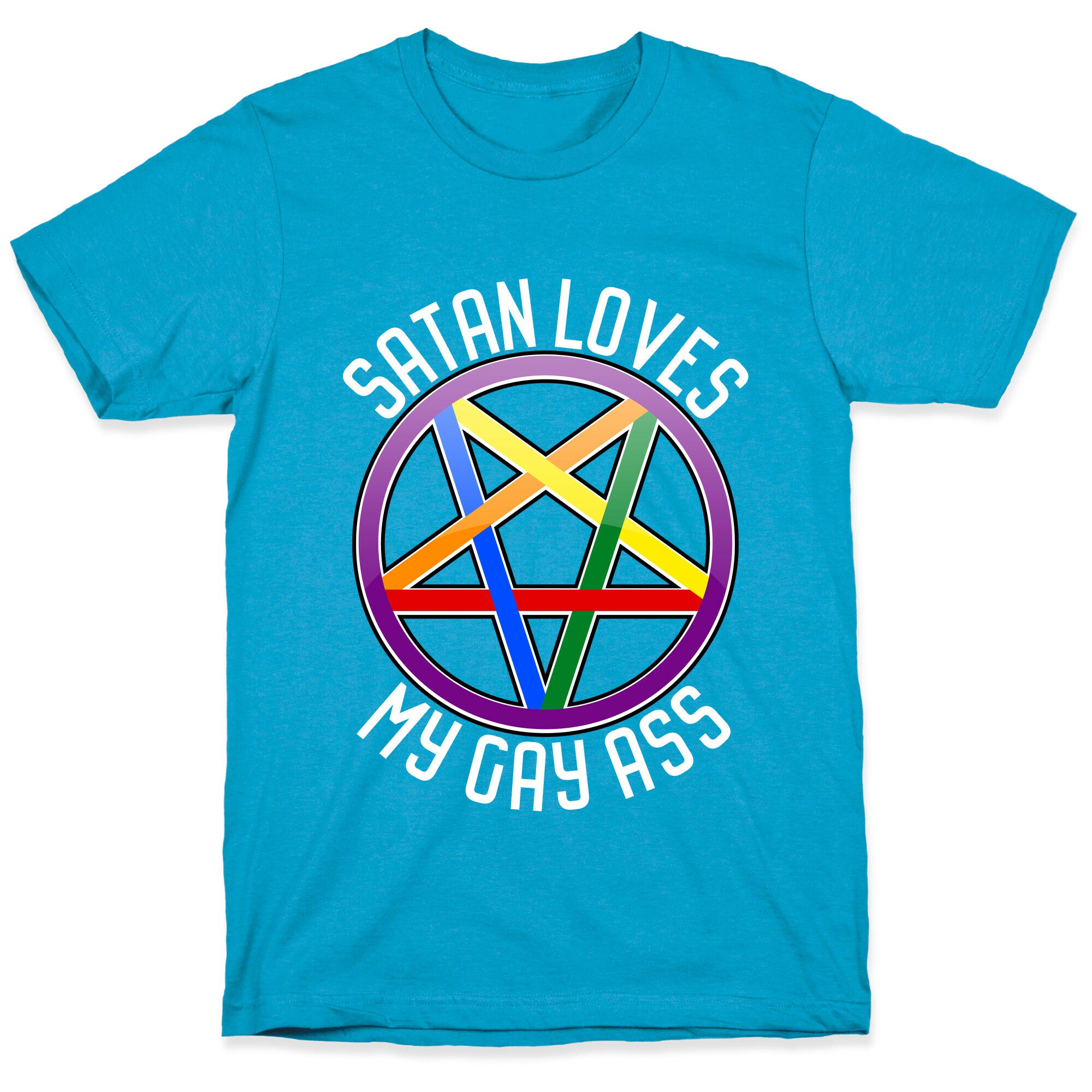 Satan Loves My Gay Ass Unisex Triblend Tee